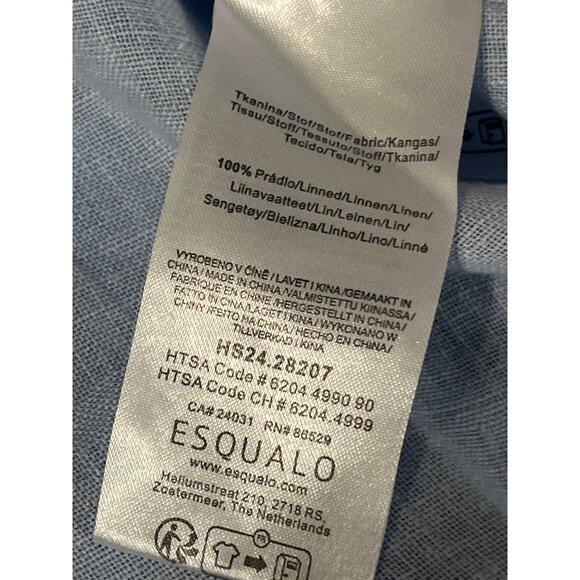 *ESQUALO Long Midi Length Linen Shirt Dress New size 2XL - Picture 10 of 14